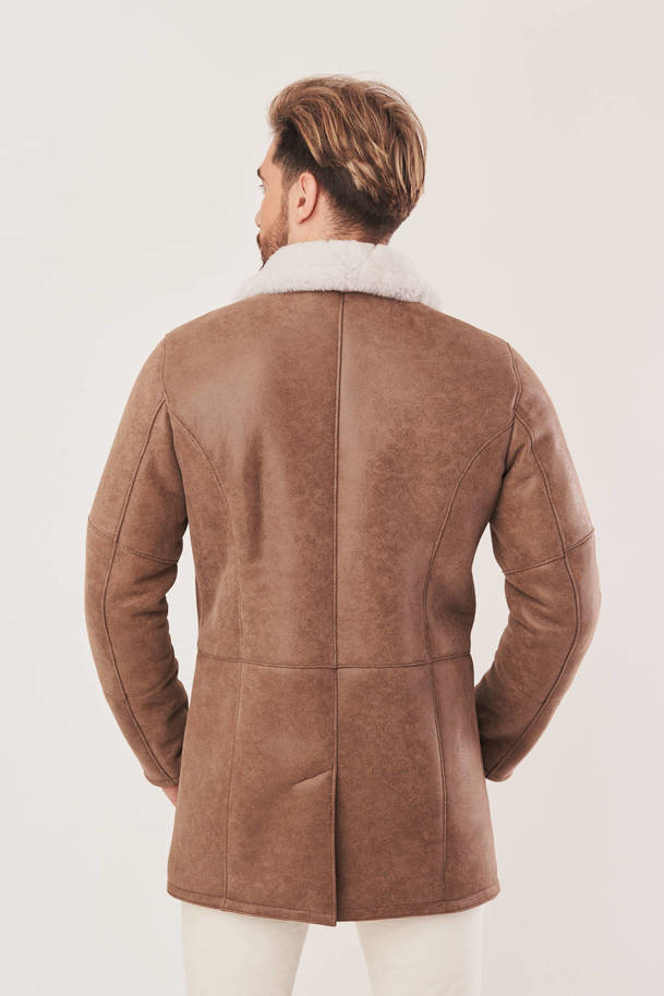 Men's winter coat - Sheepskin coat